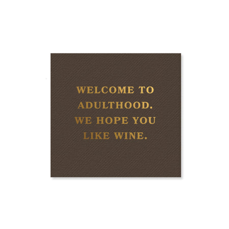 Adulthood...Wine Napkins