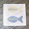 Feed the Cat Door Signs