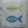 Imperfect: Feed the Cat -  Needlepoint Canvas — Final Sale